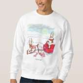 Santa Claus Coup Männer weißes Sweatshirt (Vorderseite)