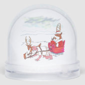 Santa Claus Coup snow globe Schneekugeln (Rückseite)