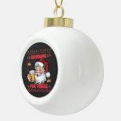 Santa Claus Couple Chirstmas Keramik Kugel-Ornament (Rechts)