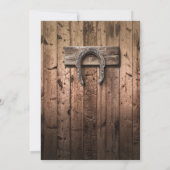 Santa Claus Cowboy Art Einladung (Rückseite)