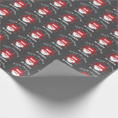 Santa Claus Crab Frohe Weihnachten Geschenkpapier (Ecke)