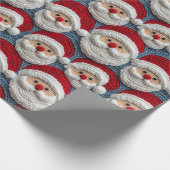 Santa Claus Crochet Pattern Geschenkpapier (Ecke)