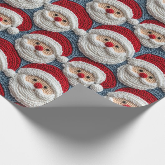 Santa Claus Crochet Pattern Geschenkpapier (Ecke)