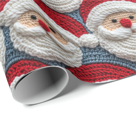 Santa Claus Crochet Pattern Geschenkpapier (Rolleneckpunkt)