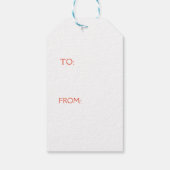 Santa Claus CUSTOM ERSTE GEGENSTÄNDE Geschenkanhänger (Rückseite)