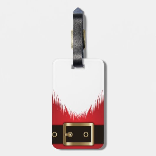 Santa Claus Custom Gepäckanhänger (Rückseite vertikal)