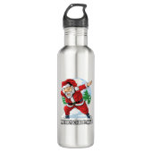 Santa Claus Dabbing Dance Steel Water Flasche Edelstahlflasche (Vorderseite)