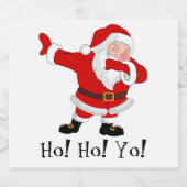 Santa Claus Dabbing Personalisieren Bierflaschenetikett (Einzelnes Label)
