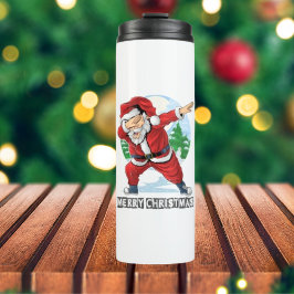 Santa Claus Dabbing Tance Thermal Tumbler Thermosbecher