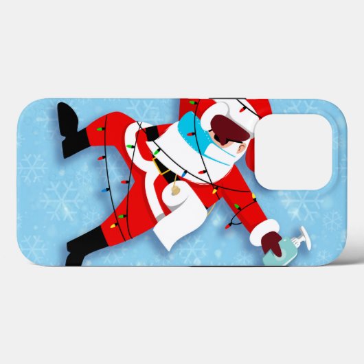 Santa Claus Dabbing Weihnachtscovid Case-Mate iPhone Hülle (Rückseite (Horizontal))