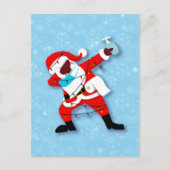 Santa Claus Dabbing Weihnachtscovid Postkarte (Vorderseite)
