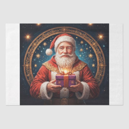 Santa Claus - Decoupage - Seidenpapier (Vorderseite)