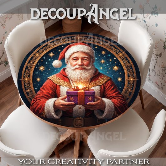 Santa Claus - Decoupage - Seidenpapier