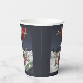 Santa Claus delivers Christmas presents Pappbecher (Rechts)