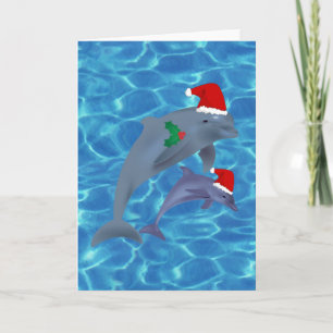 santa claus delphine feiertagskarte