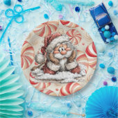 Santa Claus denkt, während er fiel  Pappteller (Party)