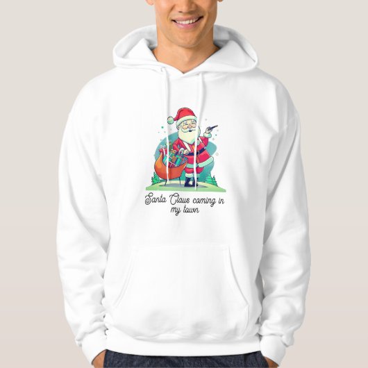 Santa-Claus, der in meiner Stadt T - Shirt Hoddie (Vorderseite)