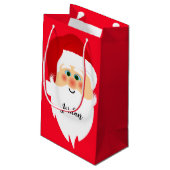Santa Claus Design Geschenktasche Kleine Geschenktüte (Rückseite Schrägansicht)