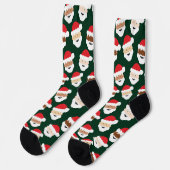 Santa Claus Diverse Christmas Socken (Linkes Detail)