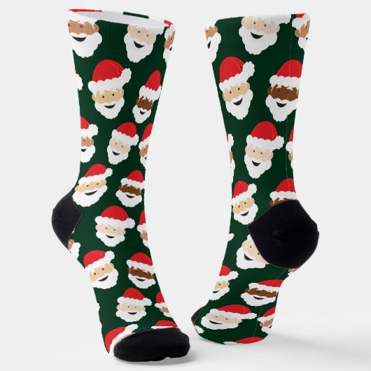Santa Claus Diverse Christmas Socken (Gewinkelt)