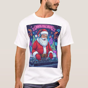 Santa Claus DJ Weihnachtsfeier T-Shirt