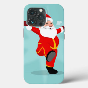 Santa Claus doing fitness exercises Case-Mate iPhone Hülle