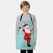 Santa Claus doing fitness exercises Schürze (Getragen)