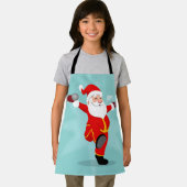 Santa Claus doing fitness exercises Schürze (Insitu)