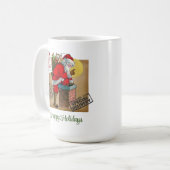 Santa Claus Down The Chimney Classic Tasse, 15 oz Kaffeetasse (Vorderseite Links)