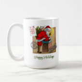 Santa Claus Down The Chimney Classic Tasse, 15 oz Kaffeetasse (Links)