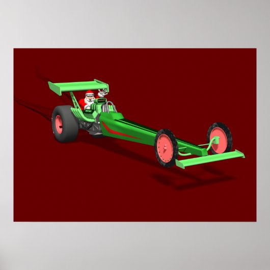 Santa Claus Drag Race Poster (Vorne)