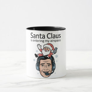 Santa Claus dringt in meinen Luftraum ein Luftverk Tasse