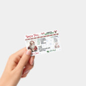 Santa Claus Driver License Christmas Abzeichen Ausweis (Handheld)