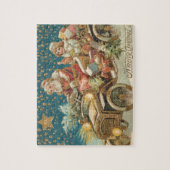 Santa Claus Driving Vintage Puzzle (Vertikal)