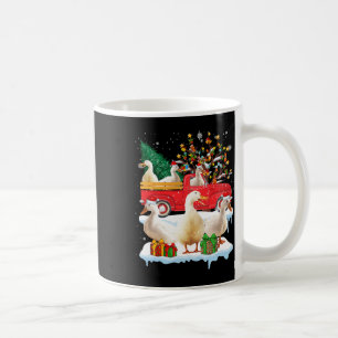 Santa Claus Duck Ride Red Truck Xmas Tree Christma Kaffeetasse
