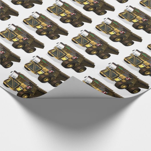 Santa Claus Dump Truck Operator Geschenkpapier (Ecke)