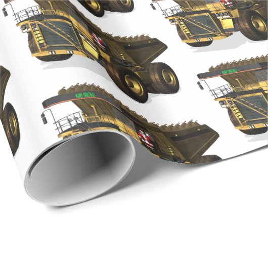 Santa Claus Dump Truck Operator Geschenkpapier (Rolleneckpunkt)