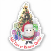 Santa Claus Egg Weihnachten Aufkleber (Vorderseite)