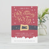 Santa Claus | Einladung von Feiertagen (Stehend Vorderseite)