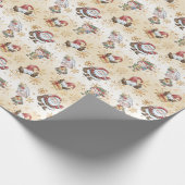 Santa Claus Elf Geschenkpapier (Ecke)