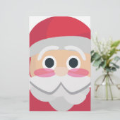Santa claus emoji briefpapier (Stehend Vorderseite)
