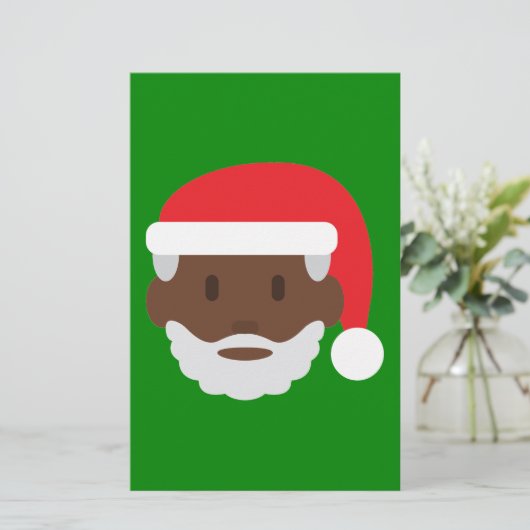 Santa claus emoji briefpapier (Stehend Vorderseite)