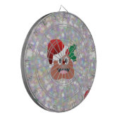 Santa claus emoji dartscheibe (Vorderseite Links)