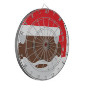 Santa claus emoji dartscheibe (Vorderseite Links)