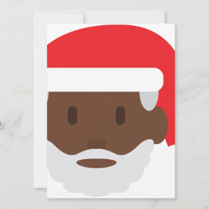 Santa claus emoji feiertagskarte