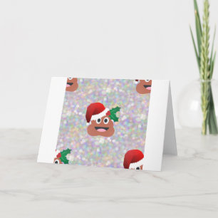 Santa claus emoji feiertagskarte