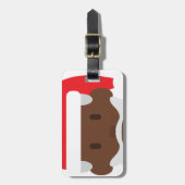 Santa claus emoji gepäckanhänger (Vorderseite vertikal)