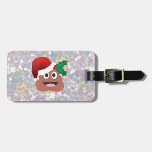 Santa claus emoji gepäckanhänger