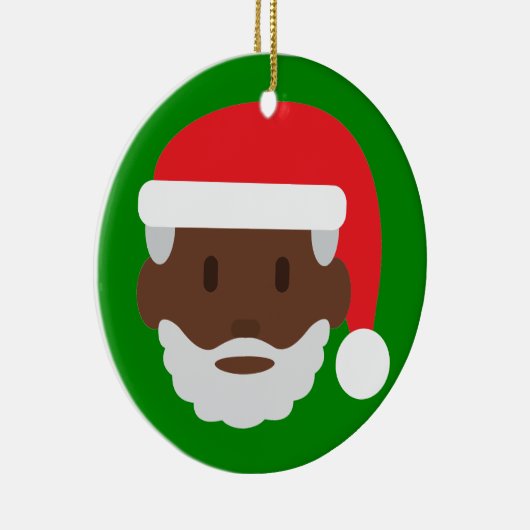 Santa claus emoji keramikornament (Rechts)
