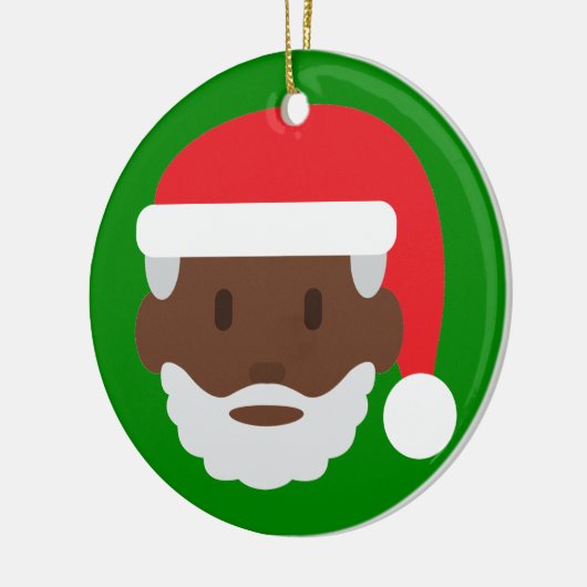 Santa claus emoji keramikornament (Links)